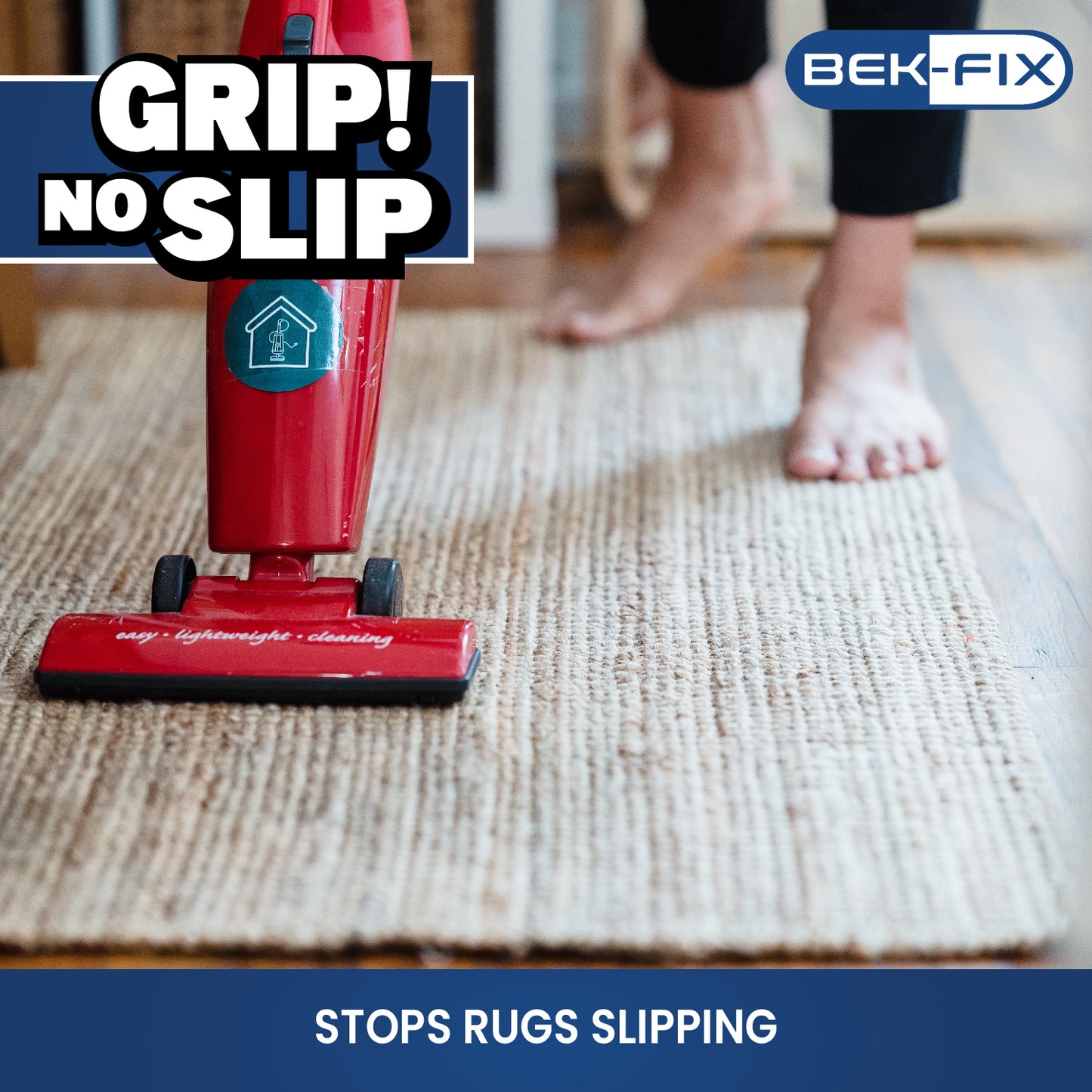 Carpet Tape, Rug Tape, Double Sided, Strong Glue, Safe and Removable for Hard Floors Works on Carpets, Tiles, Bathmats, Rugs, Doormat, Lino