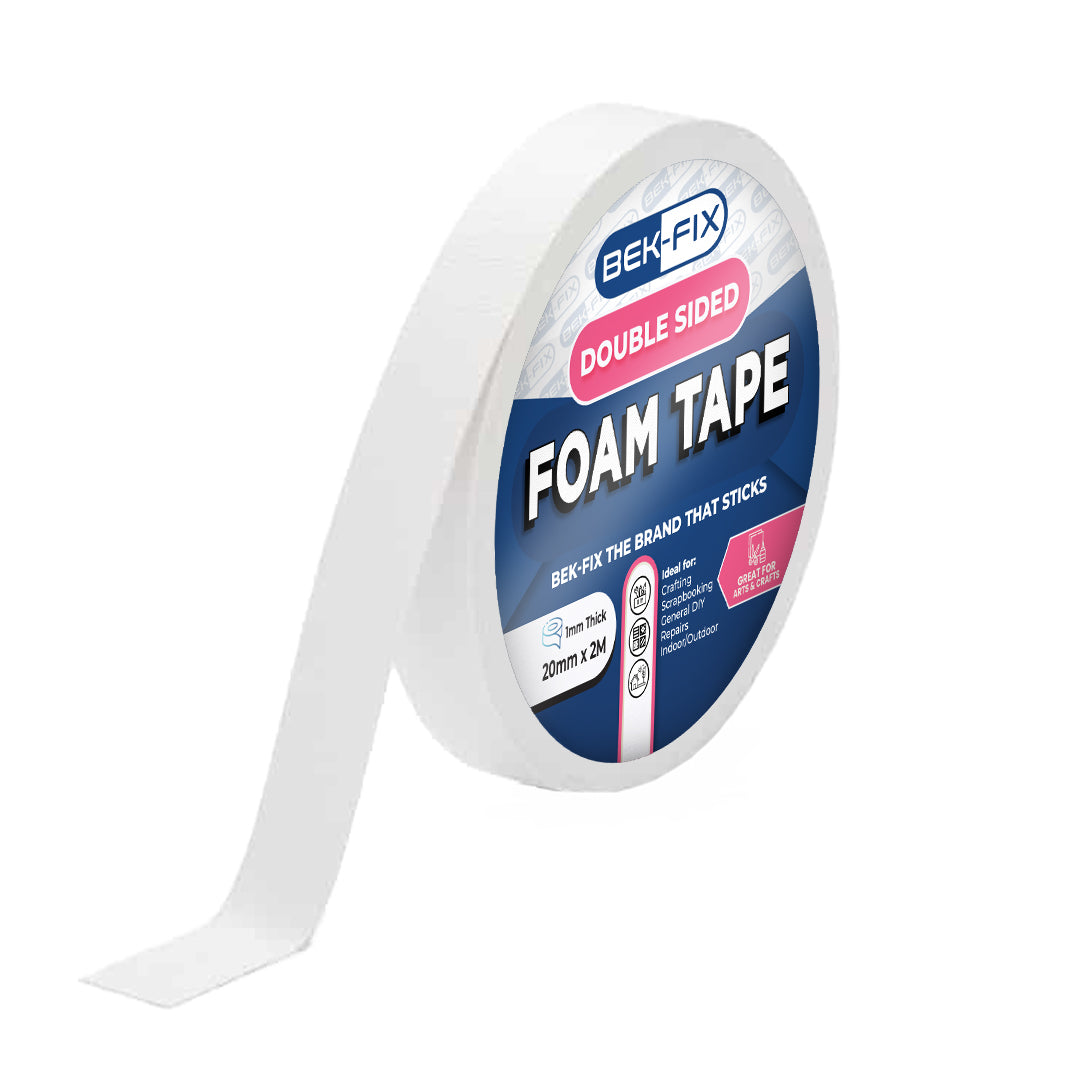 Double-Sided Foam Tape | Strong Mounting, Heavy Duty, Sticky | Ideal for DIY, Repairs, Arts & Crafts | General Applications