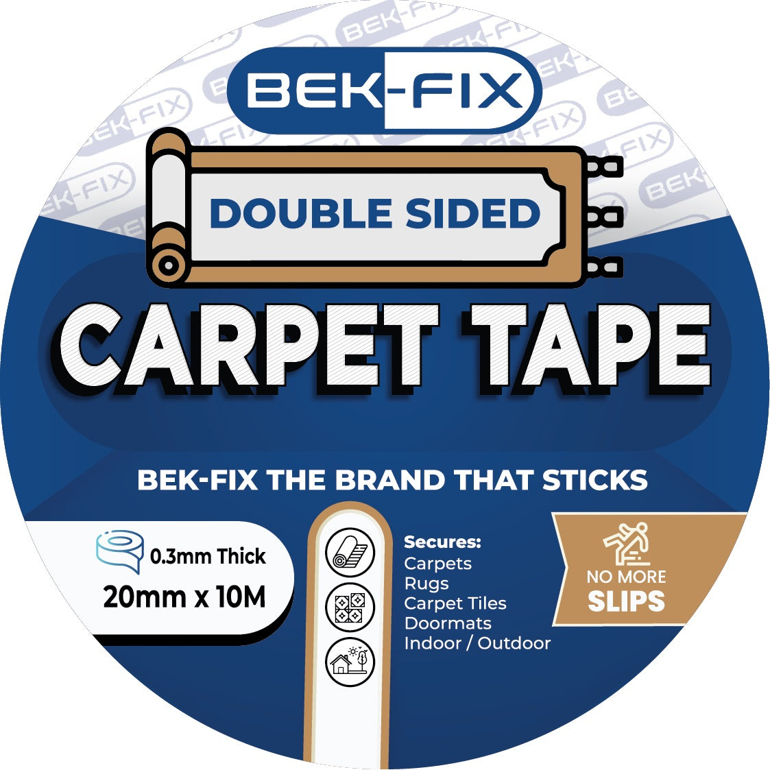 Carpet Tape, Rug Tape, Double Sided, Strong Glue, Safe and Removable for Hard Floors Works on Carpets, Tiles, Bathmats, Rugs, Doormat, Lino