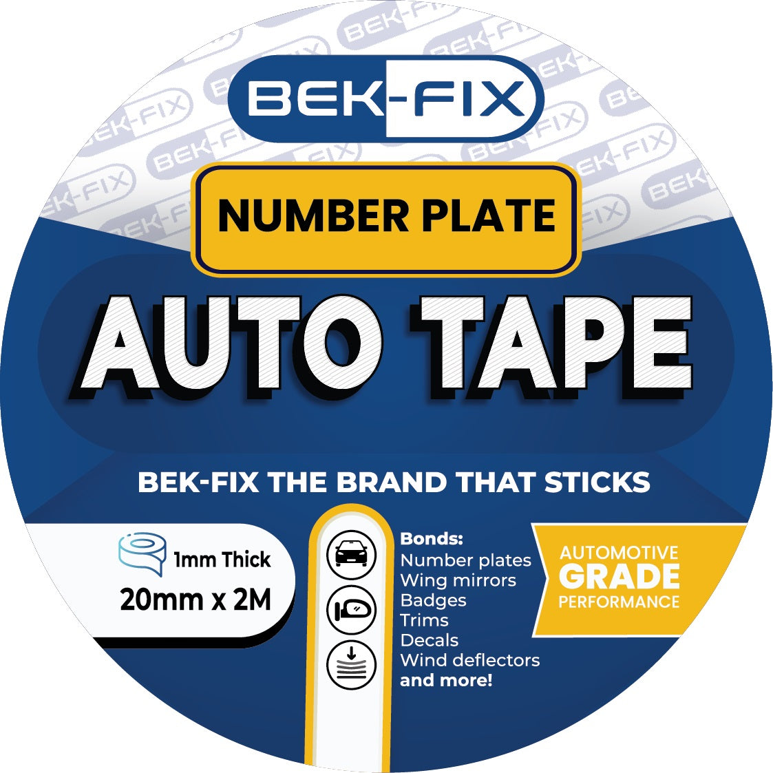 Number Plate Adhesive Tape, Registration Plate Sticky Tape, Double Sided Roll of License Plate Adhesive Tape, Auto Tape, Mounting Tape