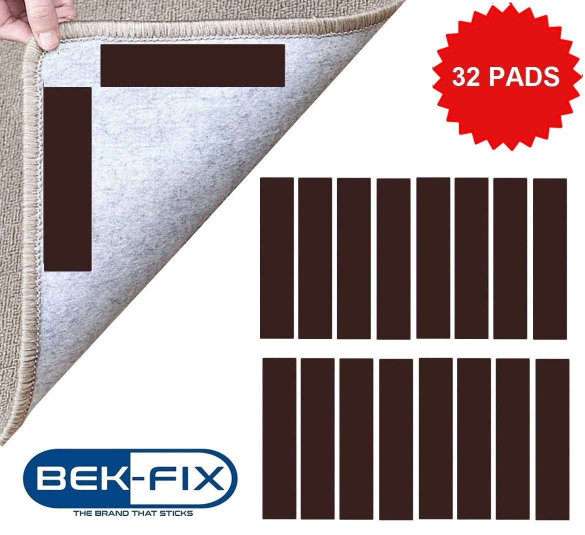 Rug Gripper Pads - Non Slip Pads for Anti-Slide, Grip Strips for Carpet Runners 8-40 Pack, Secure Rugs on Hardwood Floors