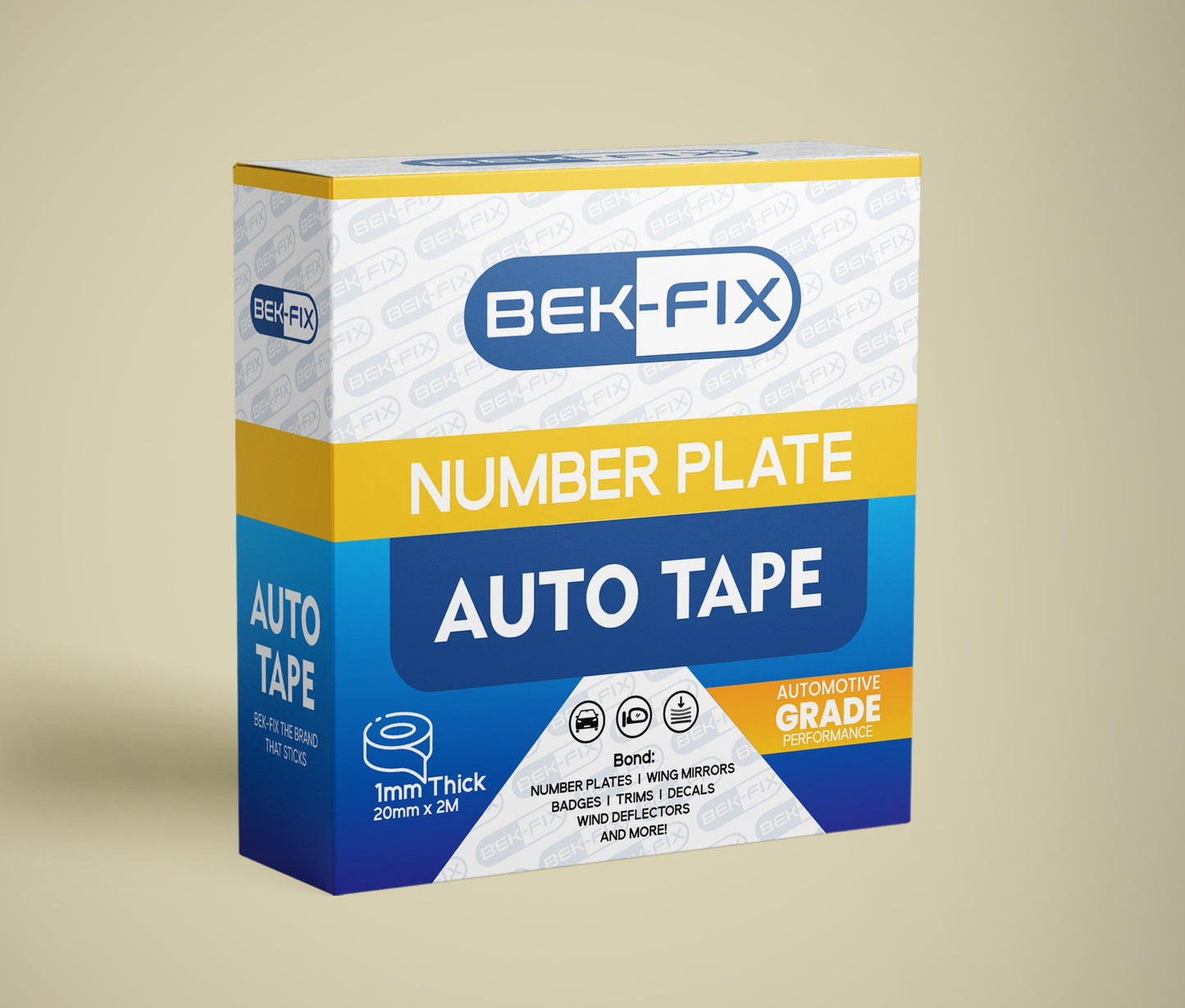Number Plate Adhesive Tape, Registration Plate Sticky Tape, Double Sided Roll of License Plate Adhesive Tape, Auto Tape, Mounting Tape