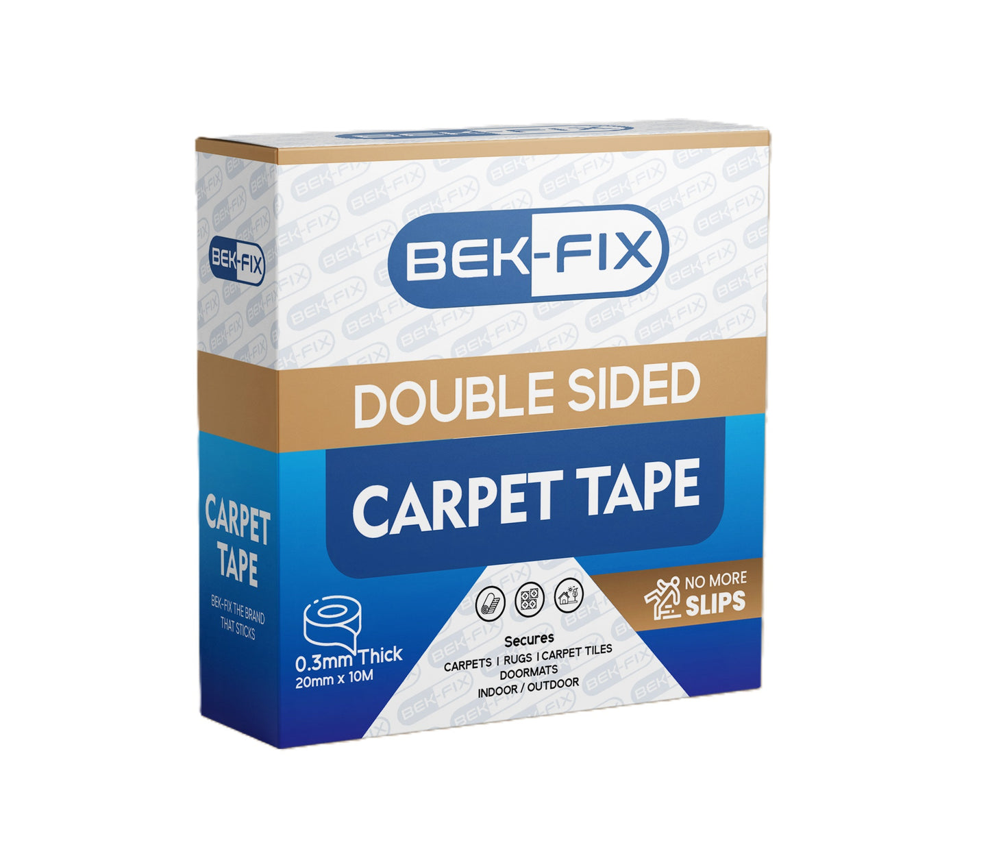 Carpet Tape, Rug Tape, Double Sided, Strong Glue, Safe and Removable for Hard Floors Works on Carpets, Tiles, Bathmats, Rugs, Doormat, Lino