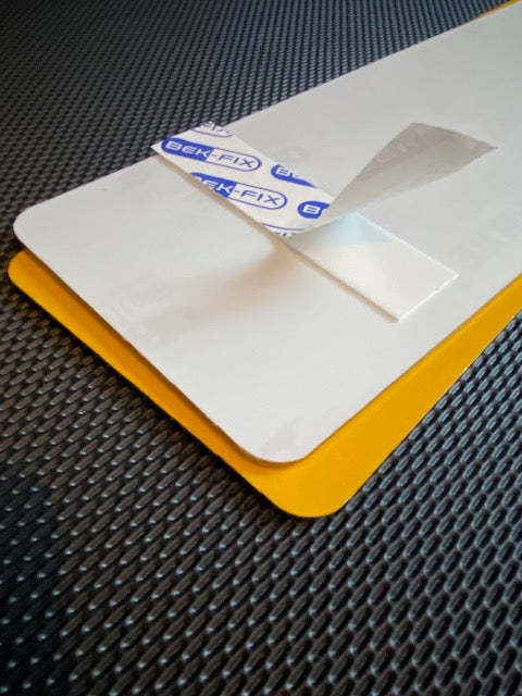 Number Plate Adhesive Pads Heavy Duty Double Sided Pads For License Plates White 1mm