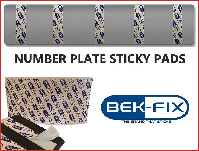 Number Plate Adhesive Pads Heavy Duty Double Sided Pads For License Plates White 1mm