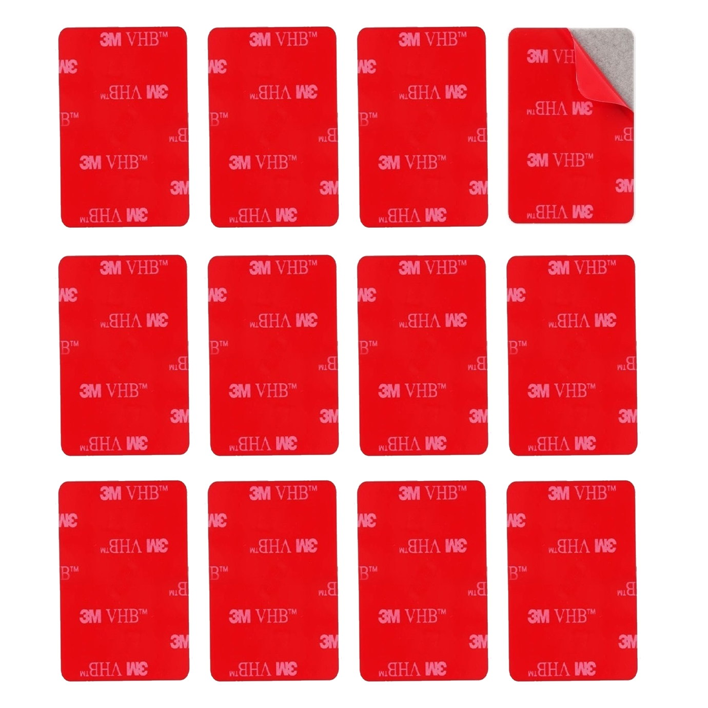 3M VHB Pads, Self Adhesive For SJCAM, GoPro, Dashcam, Nextbase, 40x30mm, 10 Pads