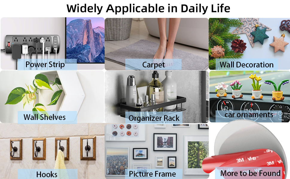 3M Sticky Pads Acrylic Double Sided Strong Foam Adhesive Mounting Pad Round 20 Pack