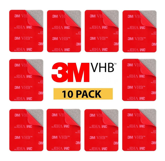 3M VHB Self Adhesive Pads, SJCAM, GoPro, Dashcam, Nextbase 40mm x 30mm Qty x 10