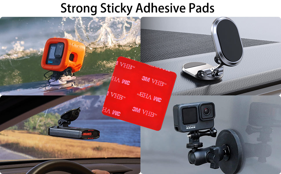 3M STICKY PADS SQUARE DOUBLE SIDED ADHESIVE STICKERS 3M VHB TAPE FIXINGS QTY 10