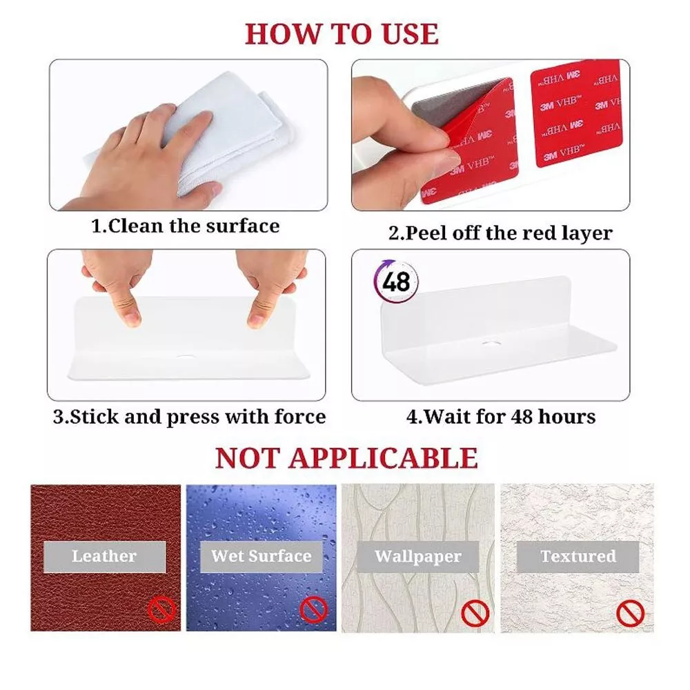 3M STICKY PADS SQUARE DOUBLE SIDED ADHESIVE STICKERS 3M VHB TAPE FIXINGS QTY 10