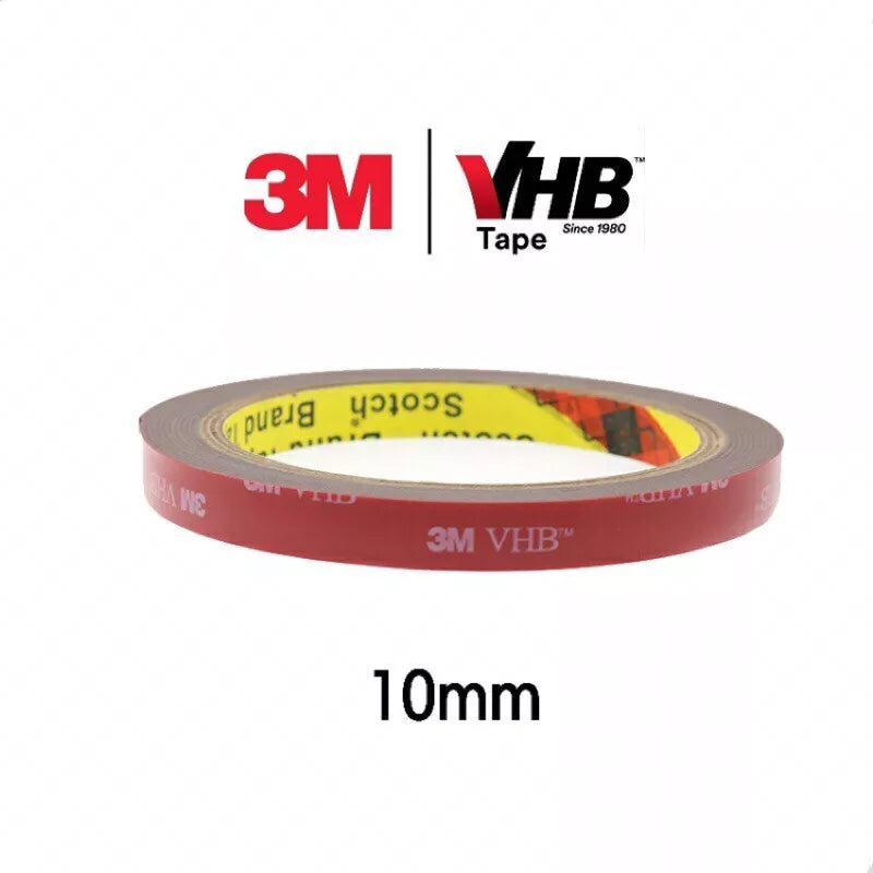 3M Double Sided Tape Extra Strong, Heavy Duty Adhesive Sticky Tape Grey 5mm-25mm