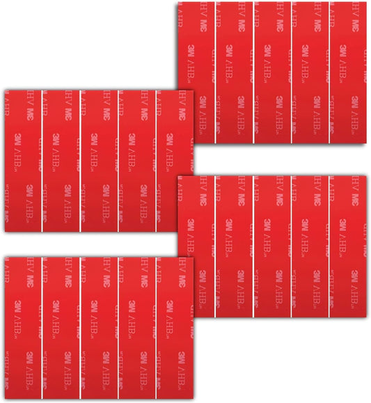 3M NUMBER PLATE STICKY PADS DOUBLE SIDED ADHESIVE STRIPS 3M VHB TAPE FIXINGS x 20