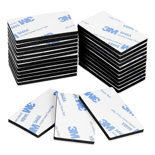 3M Sticky Pads Double Sided Strong Foam Adhesive Mounting Pad Oblong 10 Pack