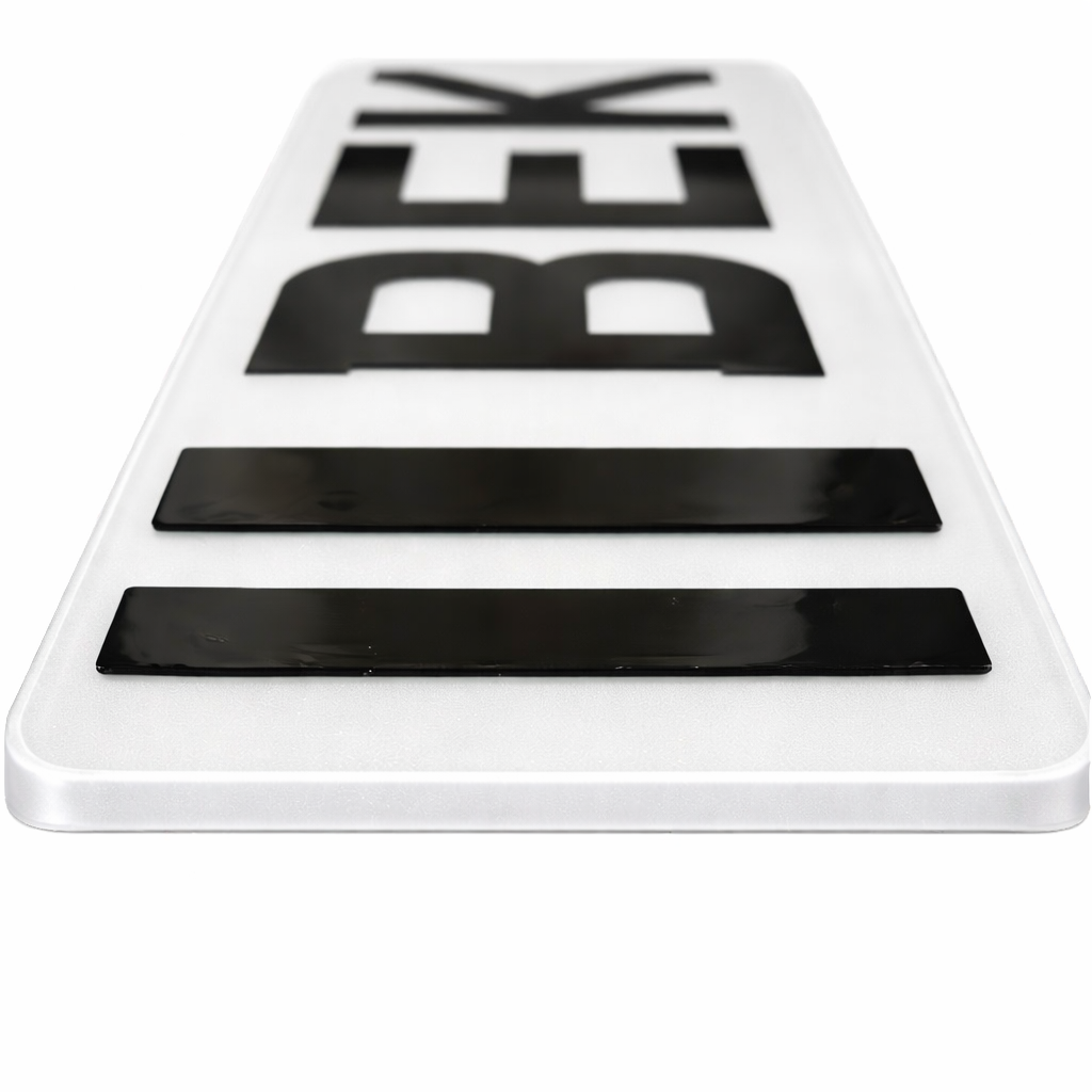 Number Plate Sticky Pads Double Sided Heavy Duty Fixing Strips x10 | BEK-FIX®