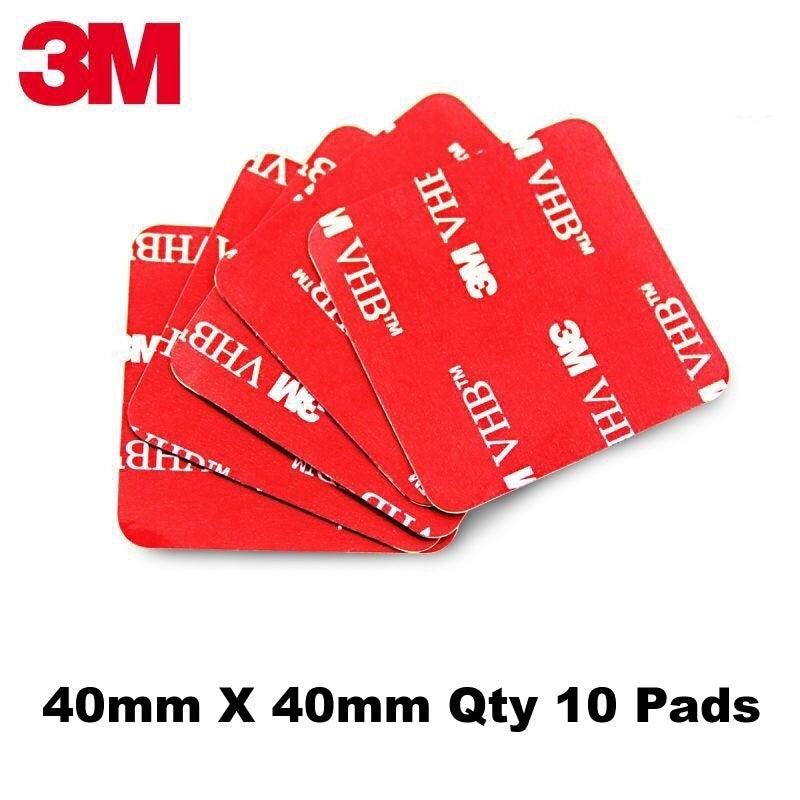 3M STICKY PADS SQUARE DOUBLE SIDED ADHESIVE STICKERS 3M VHB TAPE FIXINGS QTY 10
