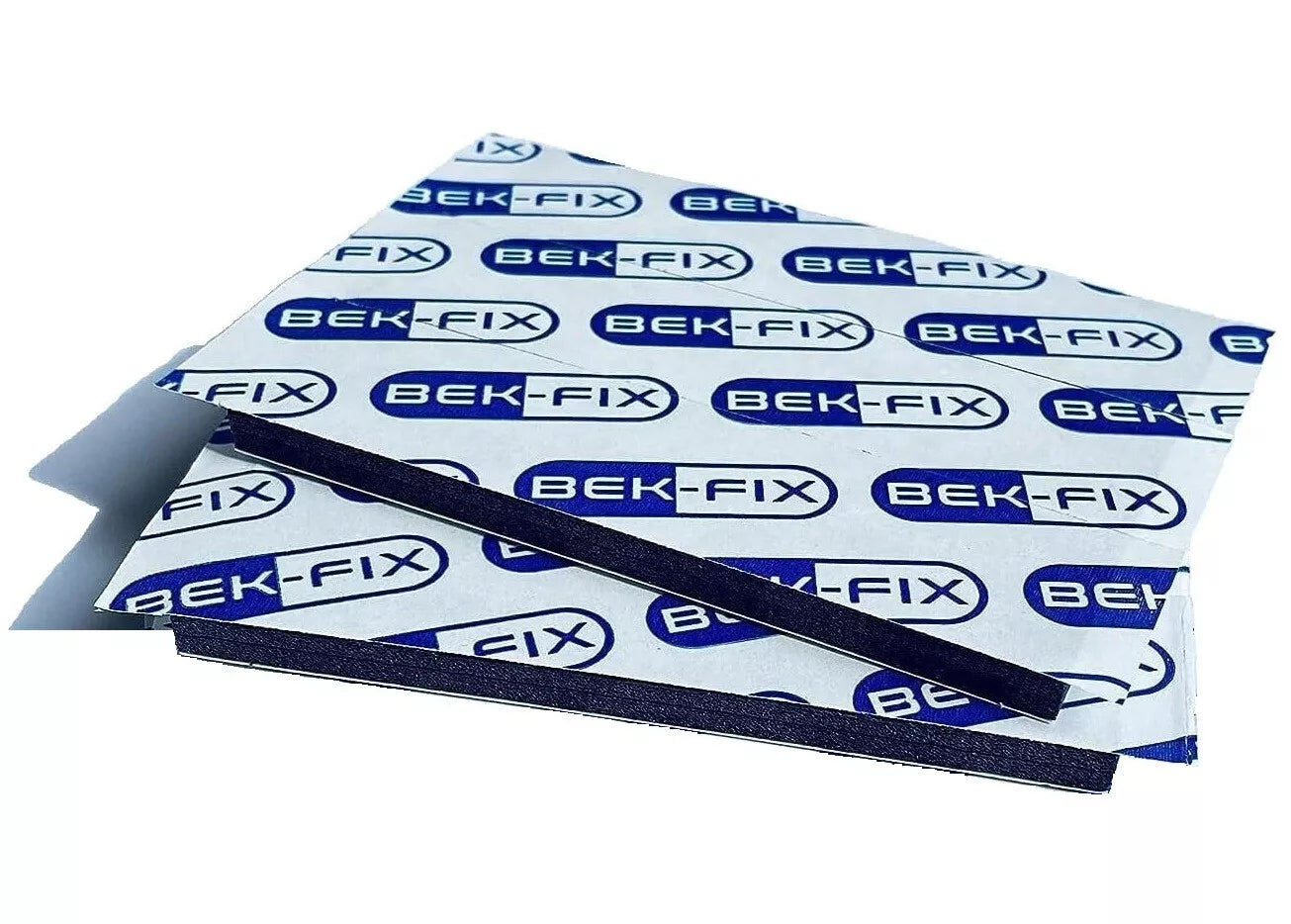 BEK-FIX® Number Plate Sticky Pads - Double Sided Foam Adhesive - Fixing Pads - 6mm Oversized
