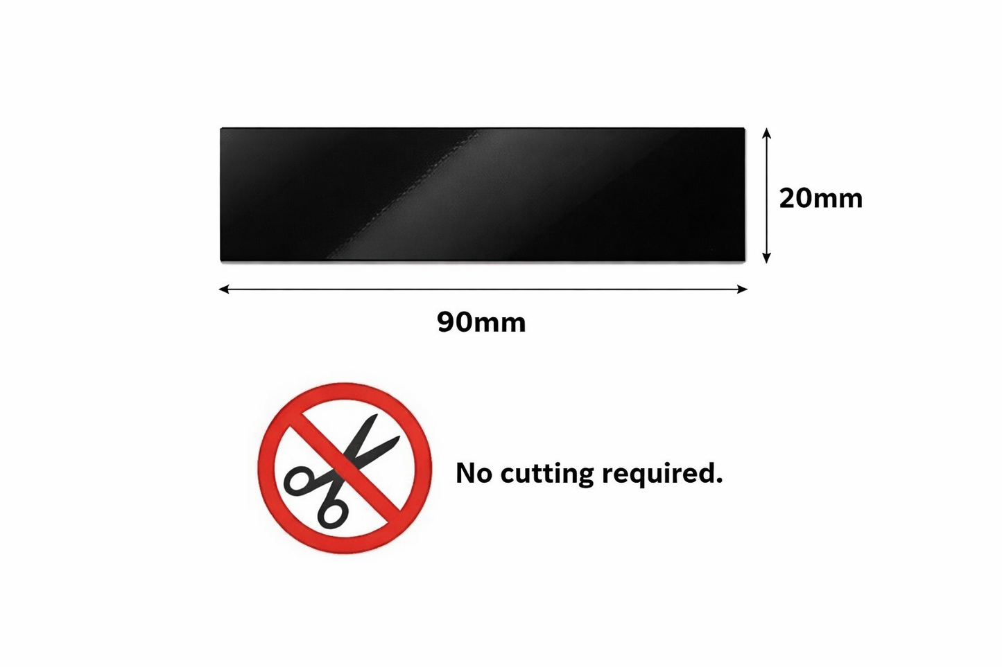 Number Plate Sticky Pads Double Sided Heavy Duty Fixing Strips x10 | BEK-FIX®