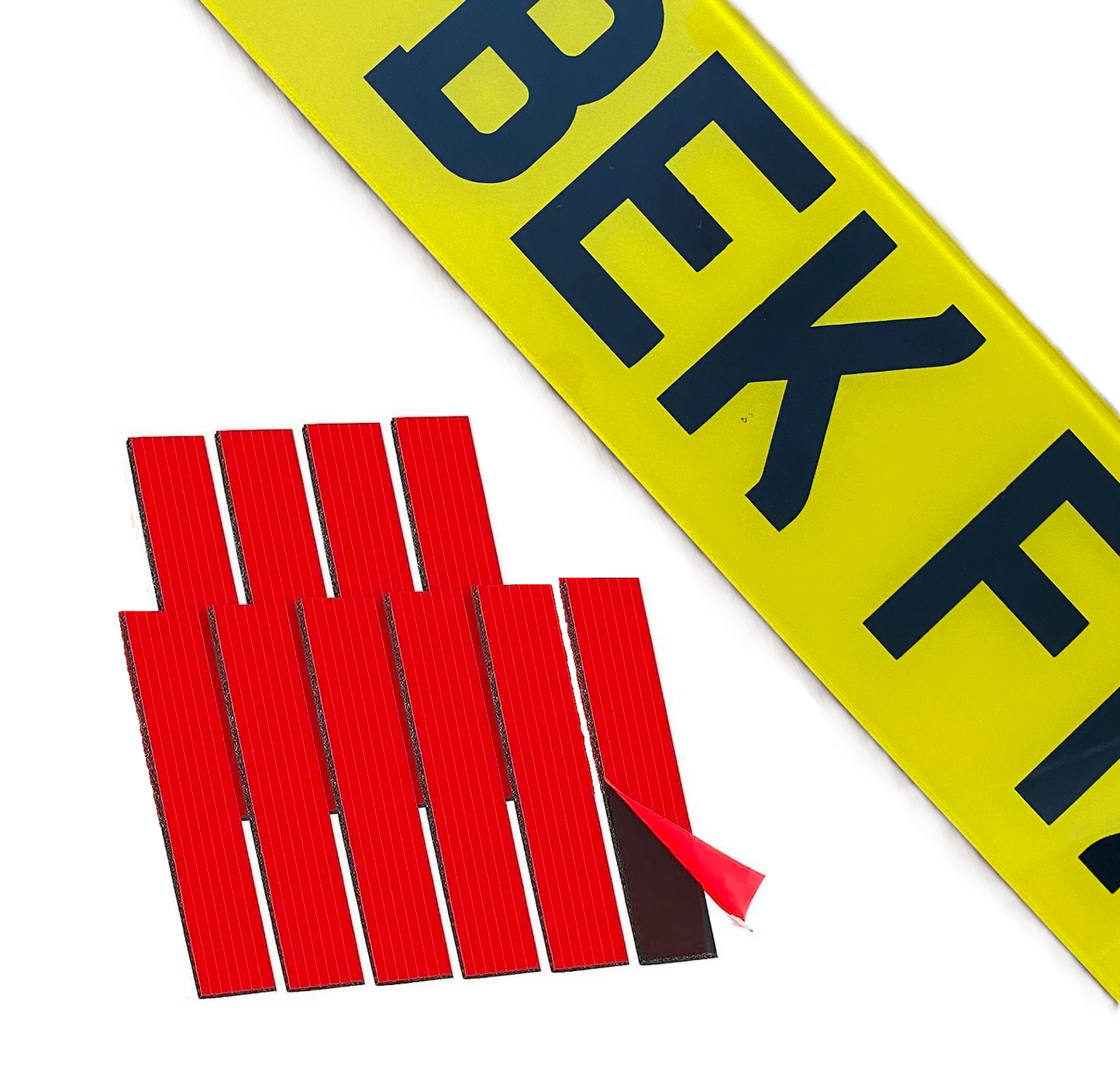 Number Plate Sticky Pads Double Sided Adhesive Tape Strips License Plate Holders 2mm Thick