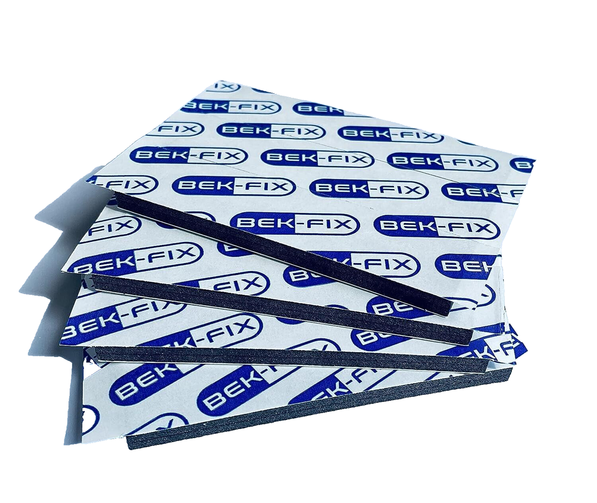 BEK-FIX® Number Plate Sticky Pads - Double Sided Foam Adhesive - Fixing Pads - 6mm Oversized