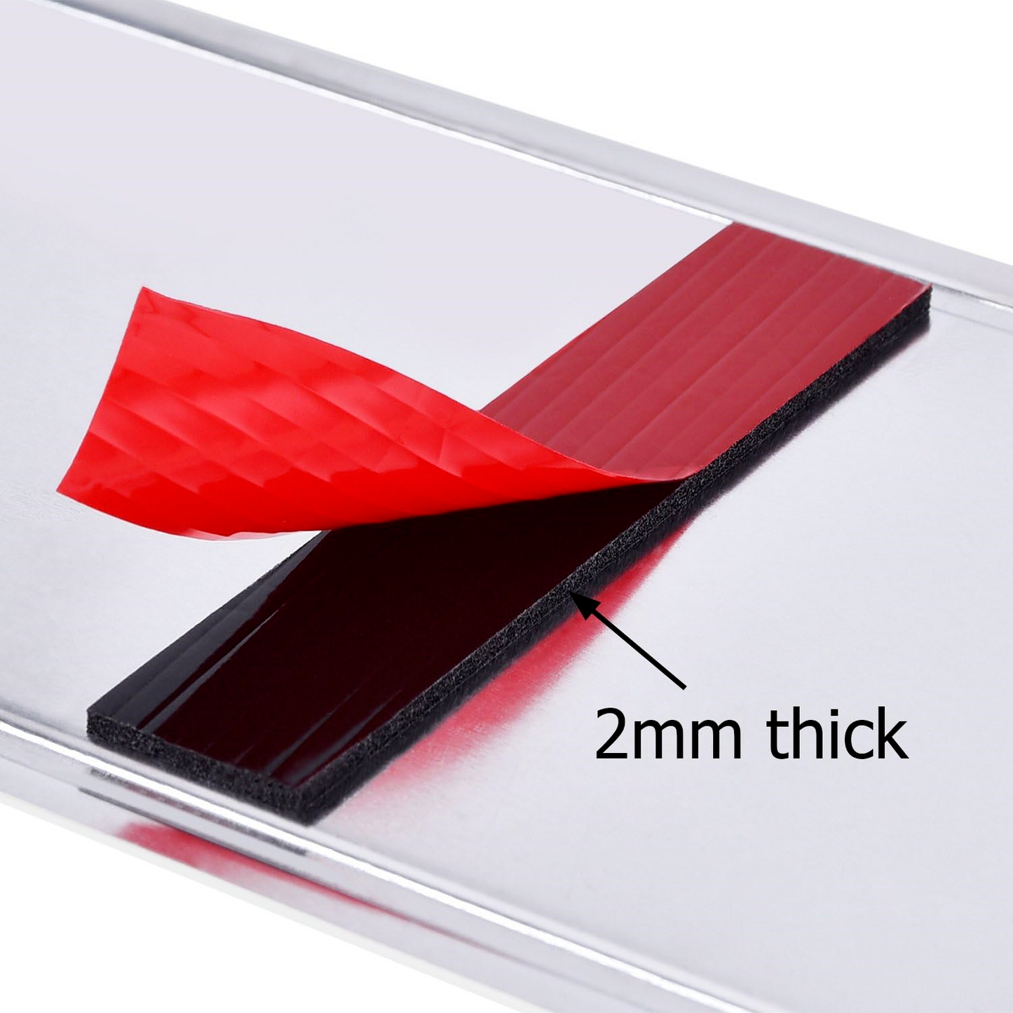 Number Plate Sticky Pads Double Sided Adhesive Tape Strips License Plate Holders 2mm Thick