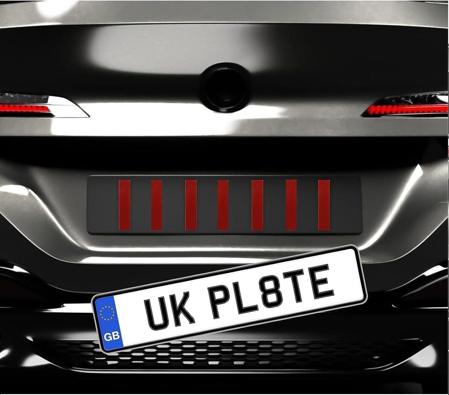 Number Plate Sticky Pads Double Sided Adhesive Tape Strips License Plate Holders 2mm Thick