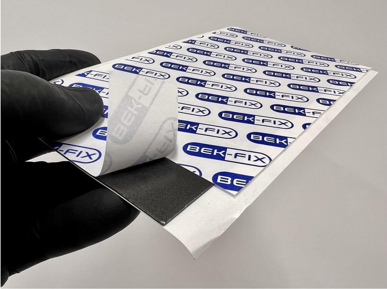 NUMBER PLATE STICKY PADS DOUBLE SIDED SELF ADHESIVE WEATHERPROOF PADS BLACK 1MM